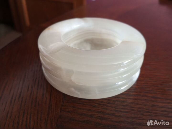 Пепельница цветное стекло чешское