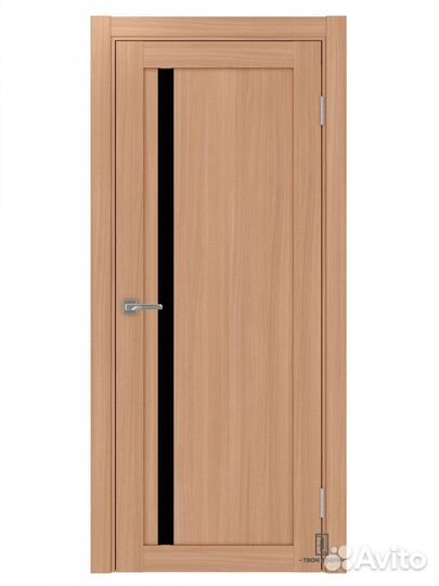 Дверь межкомнатная апс 527 лакобель (черные молдин