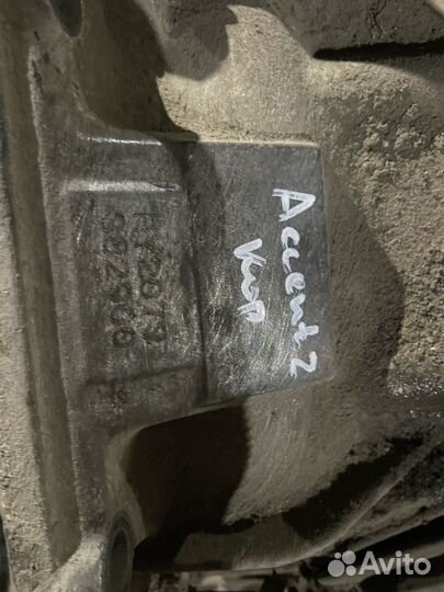 Кпп, коробка передач хендай акцент 2 (двс G4EA)