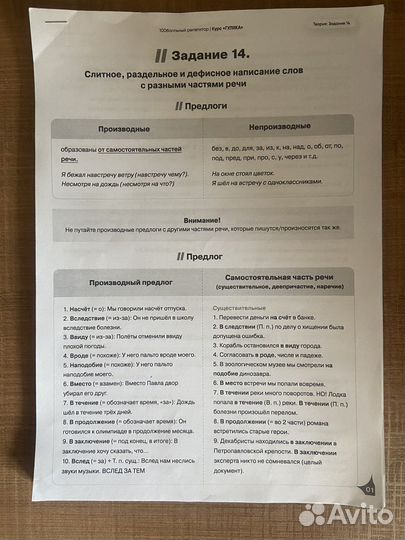 Русский язык егэ