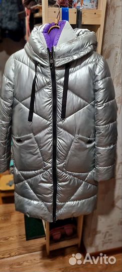 Пуховик женский длинный 46 48