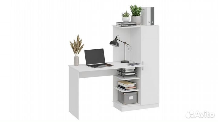 Стол компьютерный белый