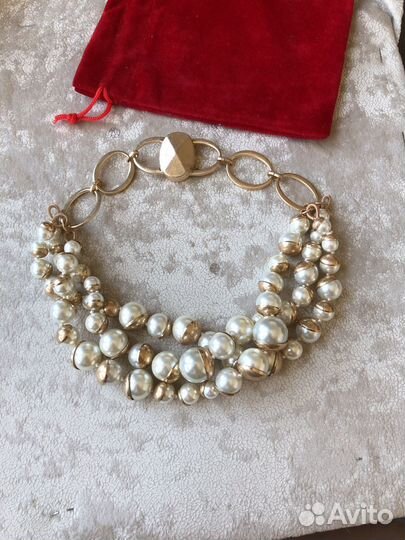 Шикарное колье ожерелье бусы