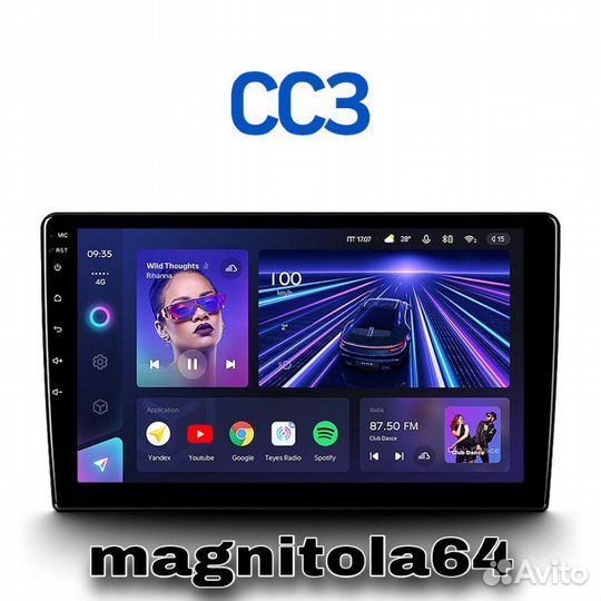 Оригинальные магнитолы Teyes CC3 3/32 Gb