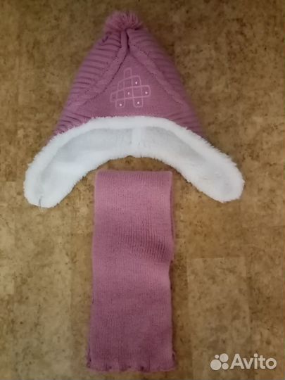 Шапка, шарф для девочки