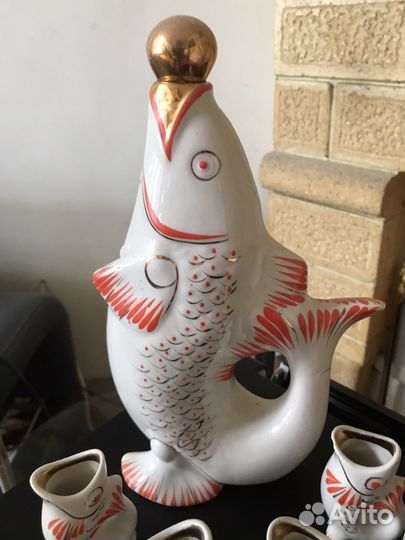 Фарфоровый сервиз Рыбки