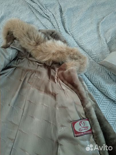 Шуба для девочки цигейка (мутон)