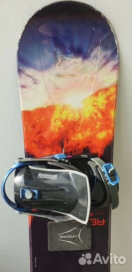 163 см сноуборд с креплениями