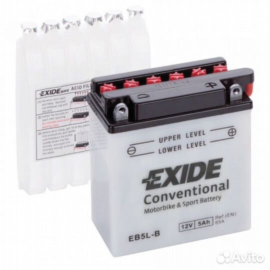 Мото аккумулятор Exide EB5L-B обр. пол. 5 Ач