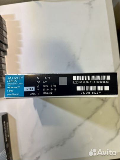 Контактные линзы Acuvue Oasys 1- Day 90 lenses