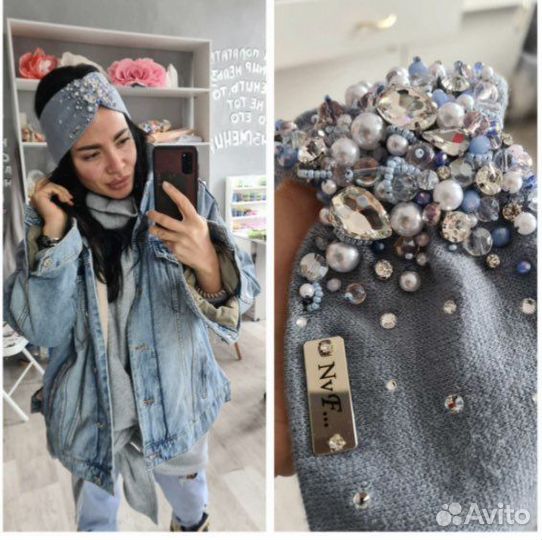 Полоска на голову (серая ) NvF