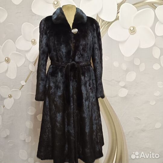 Шуба норковая длинная