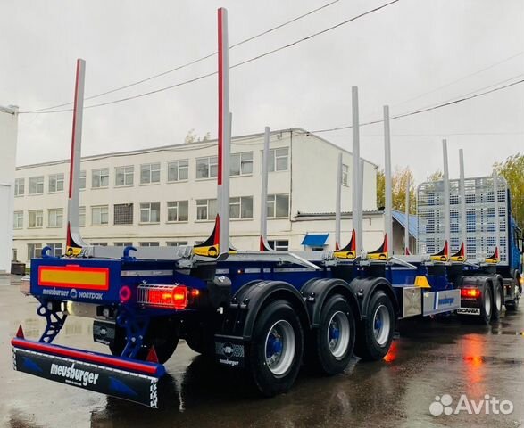 Полуприцеп лесовоз (сортиментовоз) Meusburger Новтрак MNSH-345, 2023