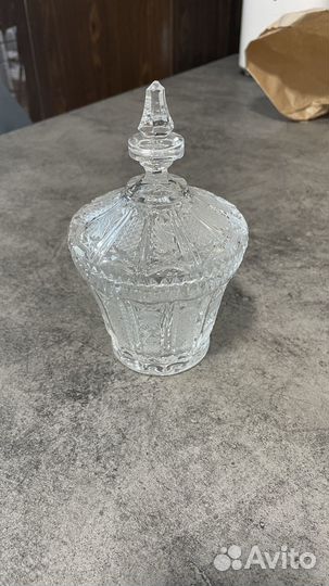 Хрустальная сахарница СССР