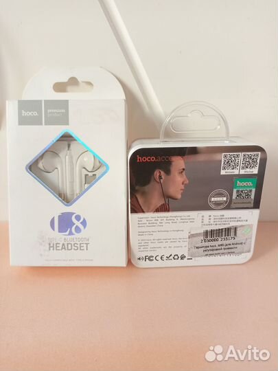 Наушники-гарнитура Hoco L8 и M65.с Type-C