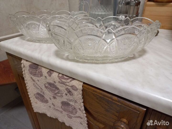 Салатник хрустальный большой