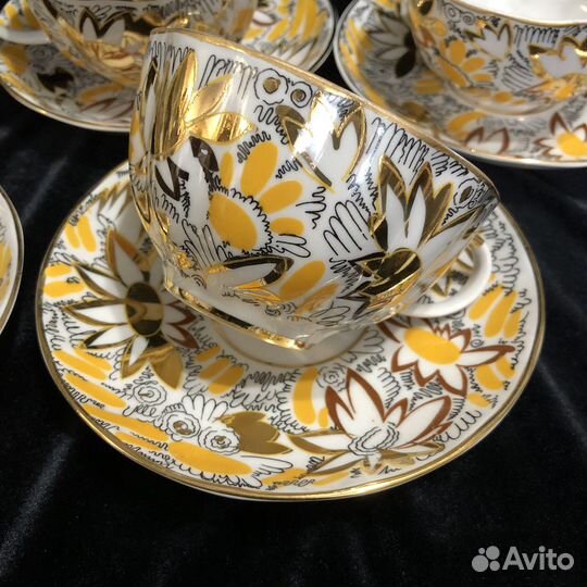 Чайные пары Золотые ромашки. лфз