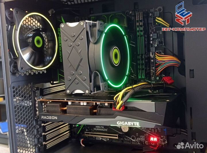 Башенный кулер GameMax Gamma 500 (Green LED)