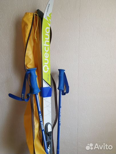 Лыжи детские classic50 Quechua 140см+Палки