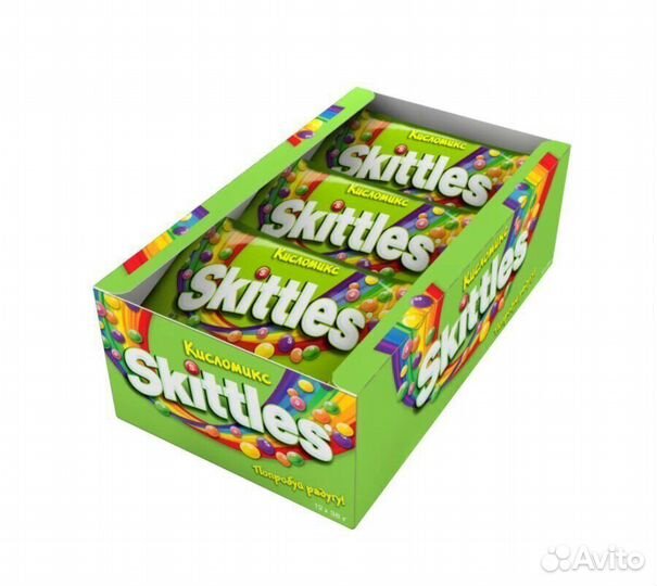 Конфеты драже Skittles Кисломикс 38г (опт)