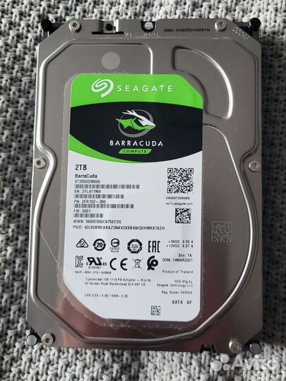 Жесткий диск Seagate barracuda 2 TB
