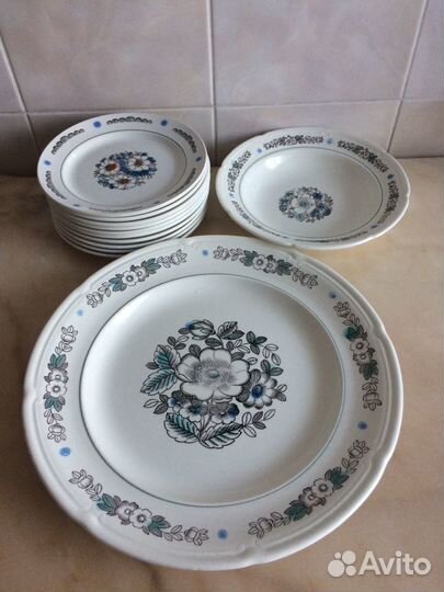 Продаю тарелки, блюдо большое фарфоровые СССР зик