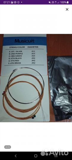 Струны для гитары
