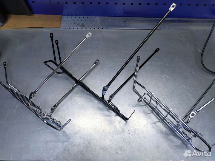 Багажник для велосипеда, сталь, прижимная пружина