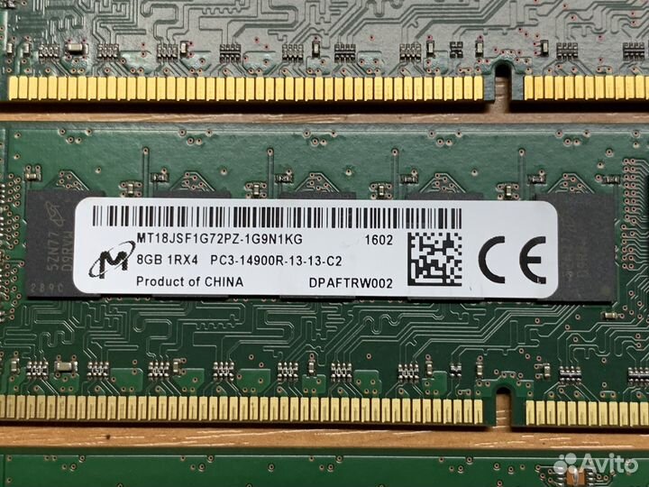 Серверная память 8GB DDR3 ECC 1866MHz Micron