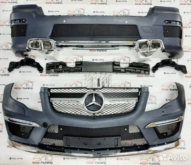 Обвес с решеткой на Mercedes GLK Class X204 63 AMG