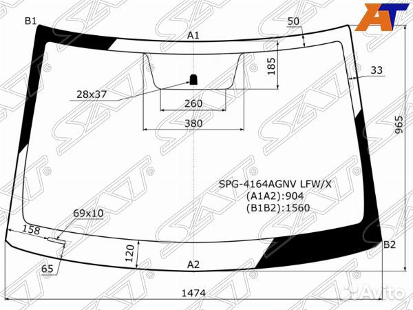 Стекло лобовое hyundai creta