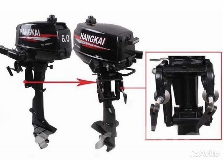 Лодочный мотор новый в заводской упаковке