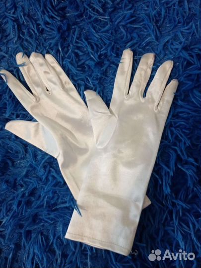 Атласные Перчатки митенки детские