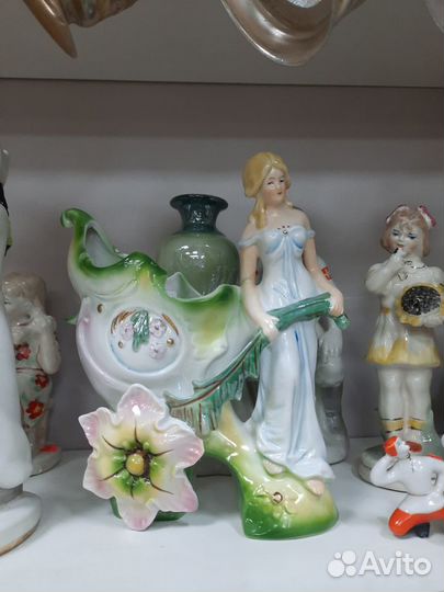 Статуэтка ваза девушка, фарфор Германия