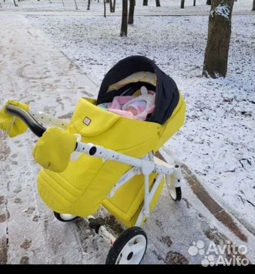 Коляска adamex 3 в 1 бу