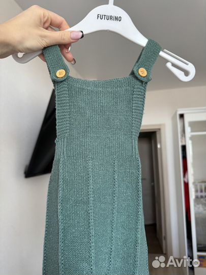 Полукомбинезон 74-80 вязаный