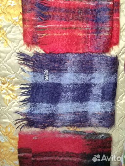 Мужской шарф мохеровый