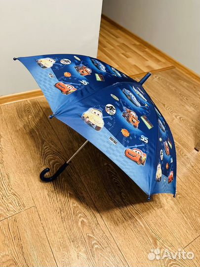 Зонт детский синий Disney Тачки
