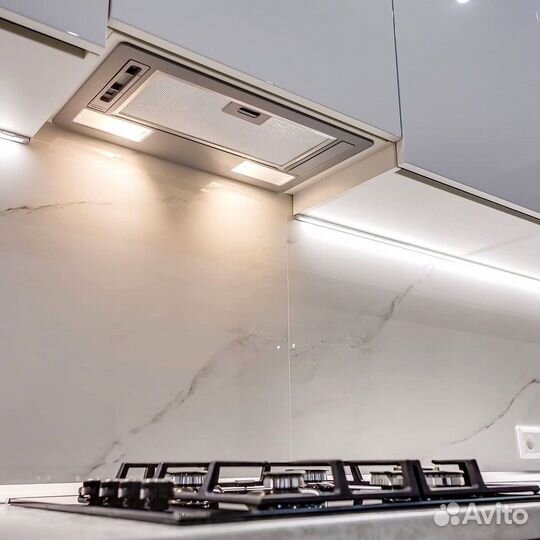 Прямая кухня с мдф фасадами