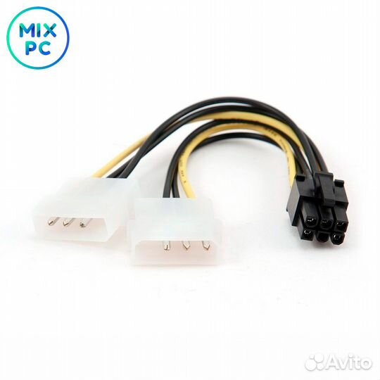 Разветвитель питания Gembird 2xMolex - PCI-E 6pin