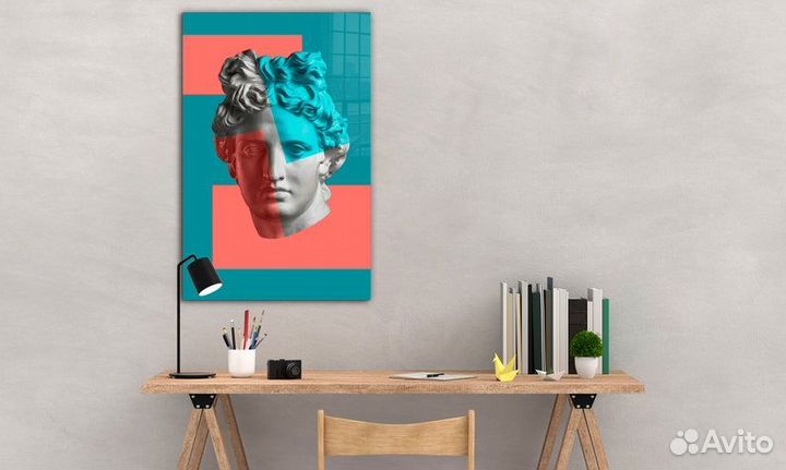 Яркая картина маслом на холсте абстракция