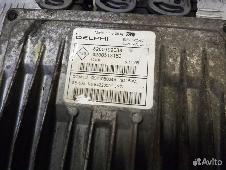 Блок управления двигателем Renault Modus