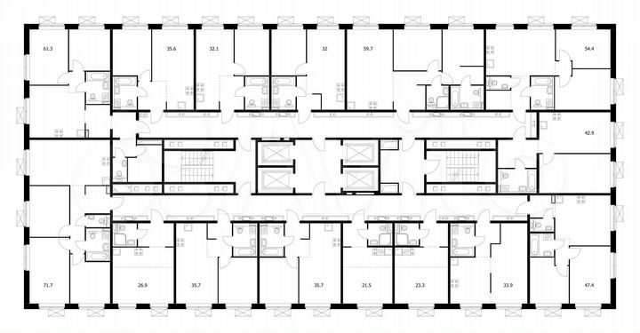 2-к. квартира, 47,4 м², 25/25 эт.
