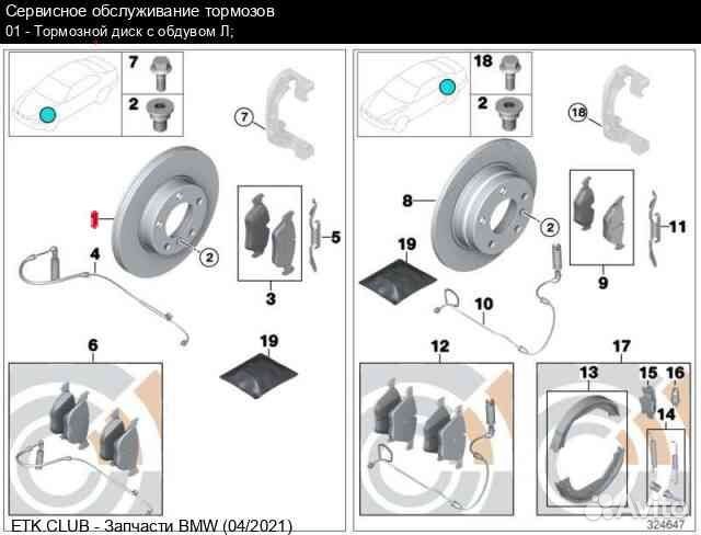 BMW 3' E36 E46 Диски тормозные передние