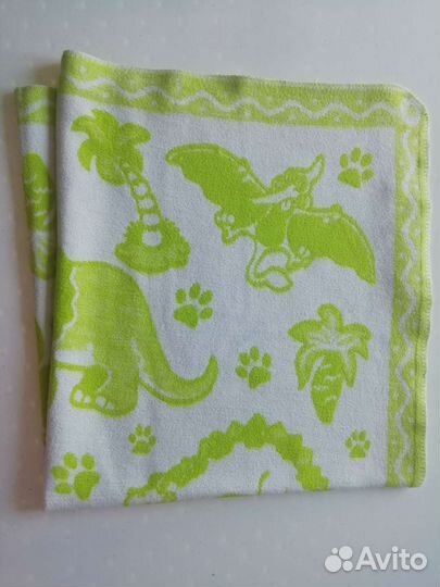 Одеяло байковое для малышей с Динозаврами 118*100