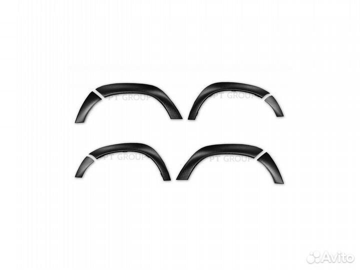 Накладки на крылья (8 шт) (ABS) Renault duster