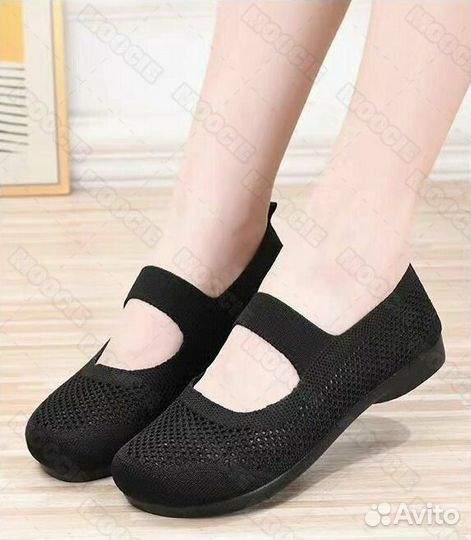 Балетки сетчатые