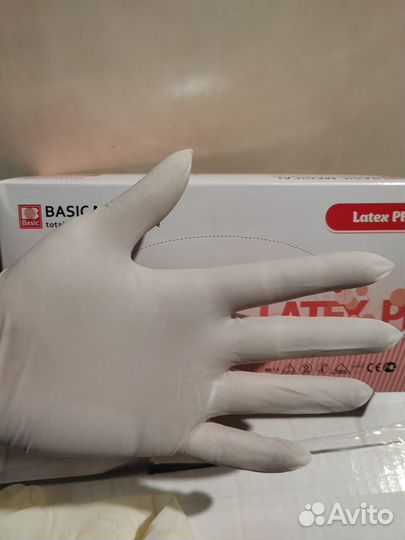 Перчатки латексные