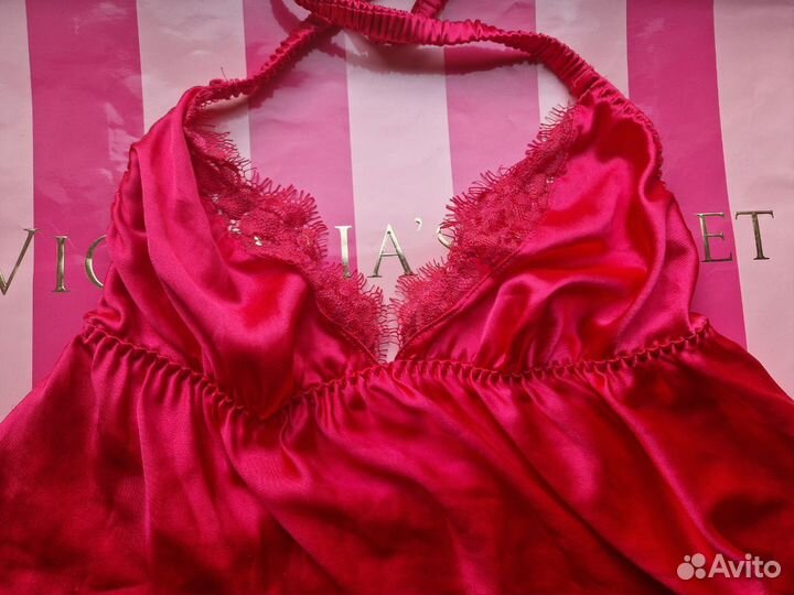 Пижама Victoria's Secret сатиновая с шортами M 46