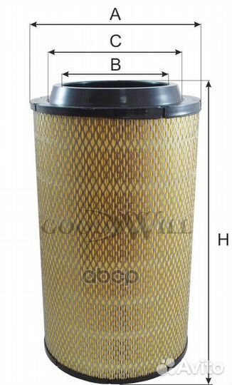 Фильтр воздушный AG1084 Goodwill